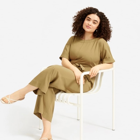 Everlane Pants - Everlane Japanese Goweave Short Sleeve Jumpsuit 12